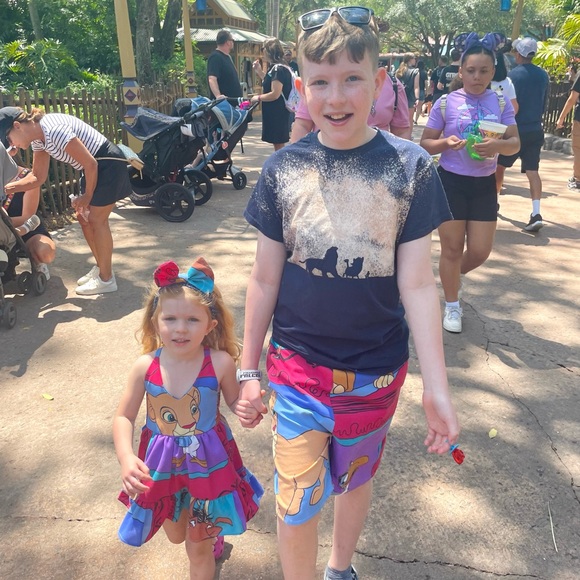 New York Couture One of a Kind Kids Girls HAKUNA MATATA Ruffle Dress - Picture 6 of 8